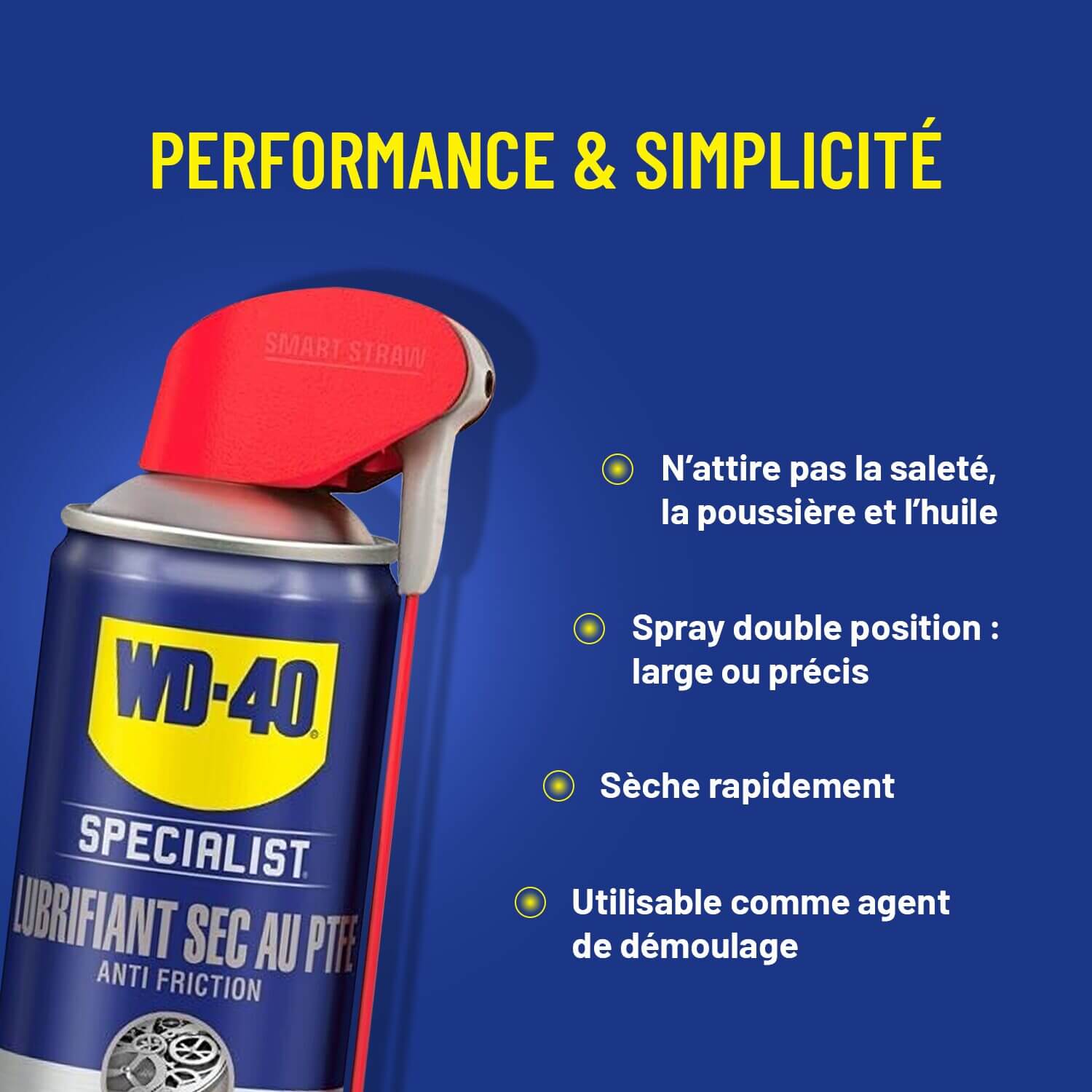 lubrifiant sec au ptfe wd 40 specialist 400 ml plus produit
